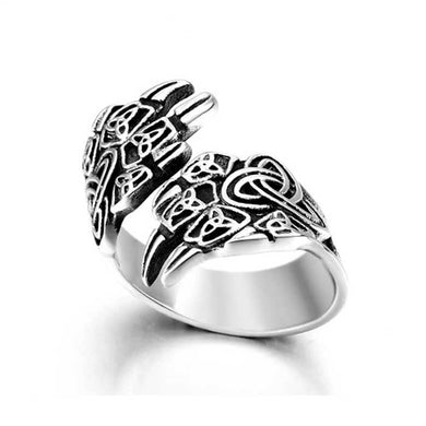NEW ITEM - Stainless Steel Celtic Knot  Bear Claw Wrap