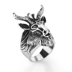 Stainless Steel Goat ring - Size 7 -13 - RAREBoutiques