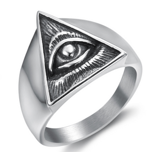 Illuminati Stainless Steel Ring 316L - RAREBoutiques
