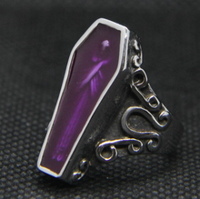 Coffin Ring - Purple Stainless Steel 316L - RAREBoutiques