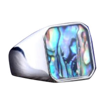 Abalone  Stainless Steel Ring 316L
