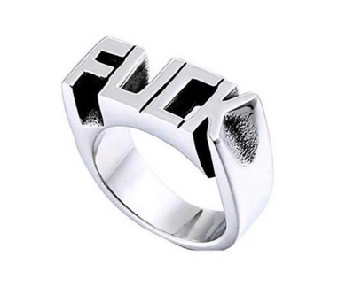 Stainless Steel - F@CK Ring - RAREBoutiques
