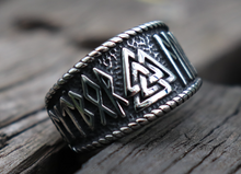 Nordic Runes Stainless Steel RIng 316L - RAREBoutiques