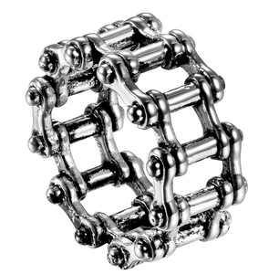 Bike Chain Style B - Stainless Steel Ring 316L - RAREBoutiques