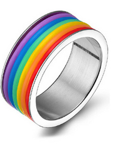 Stainless Steel Bands - Rainbow Design