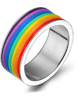 Stainless Steel Bands - Rainbow Design