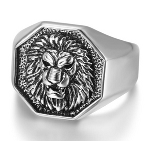 NEW ITEM - Stainless Steel Lion Head Ring
