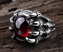 NEW ITEM - Stainless Steel Dragons Claw Stone Ring