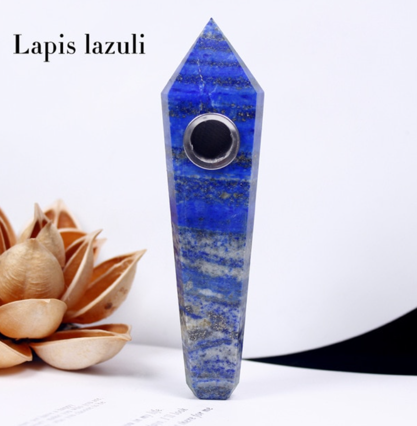Lapis Lazuli  Natural Stone Pipe