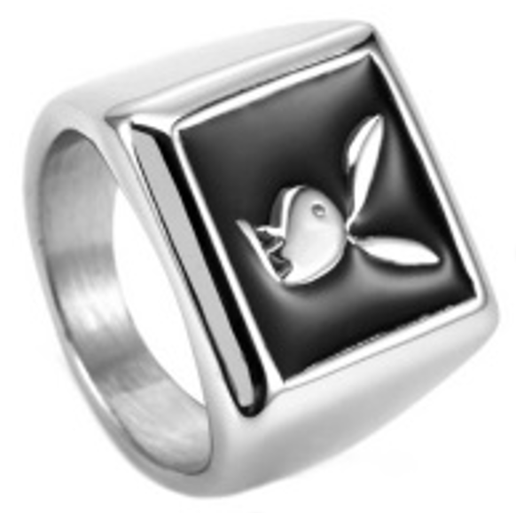 Playboy Stainless Steel Ring