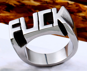 Stainless Steel - F@CK Ring - RAREBoutiques