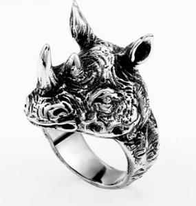 Rhino Stainless steel Ring 316L - Sizes 7 -13 - RAREBoutiques