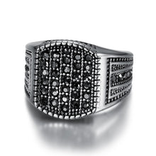 Mens Stainless Steel and CZ Ring