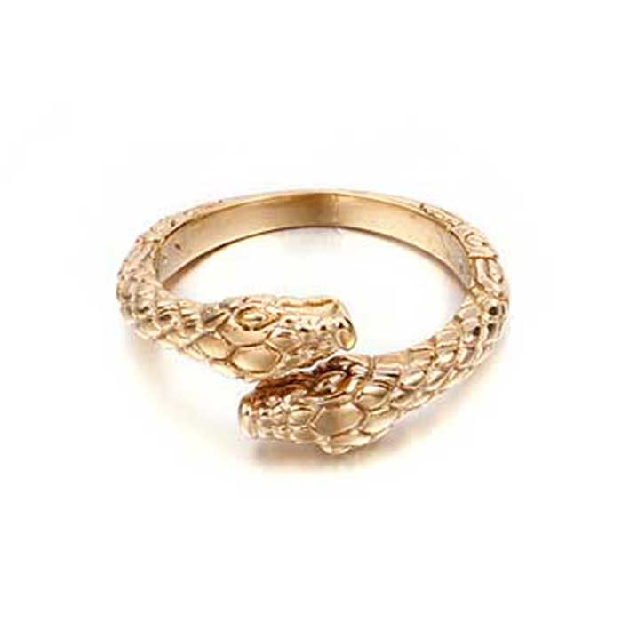 Snake Ring = Gold & Stainless Steel